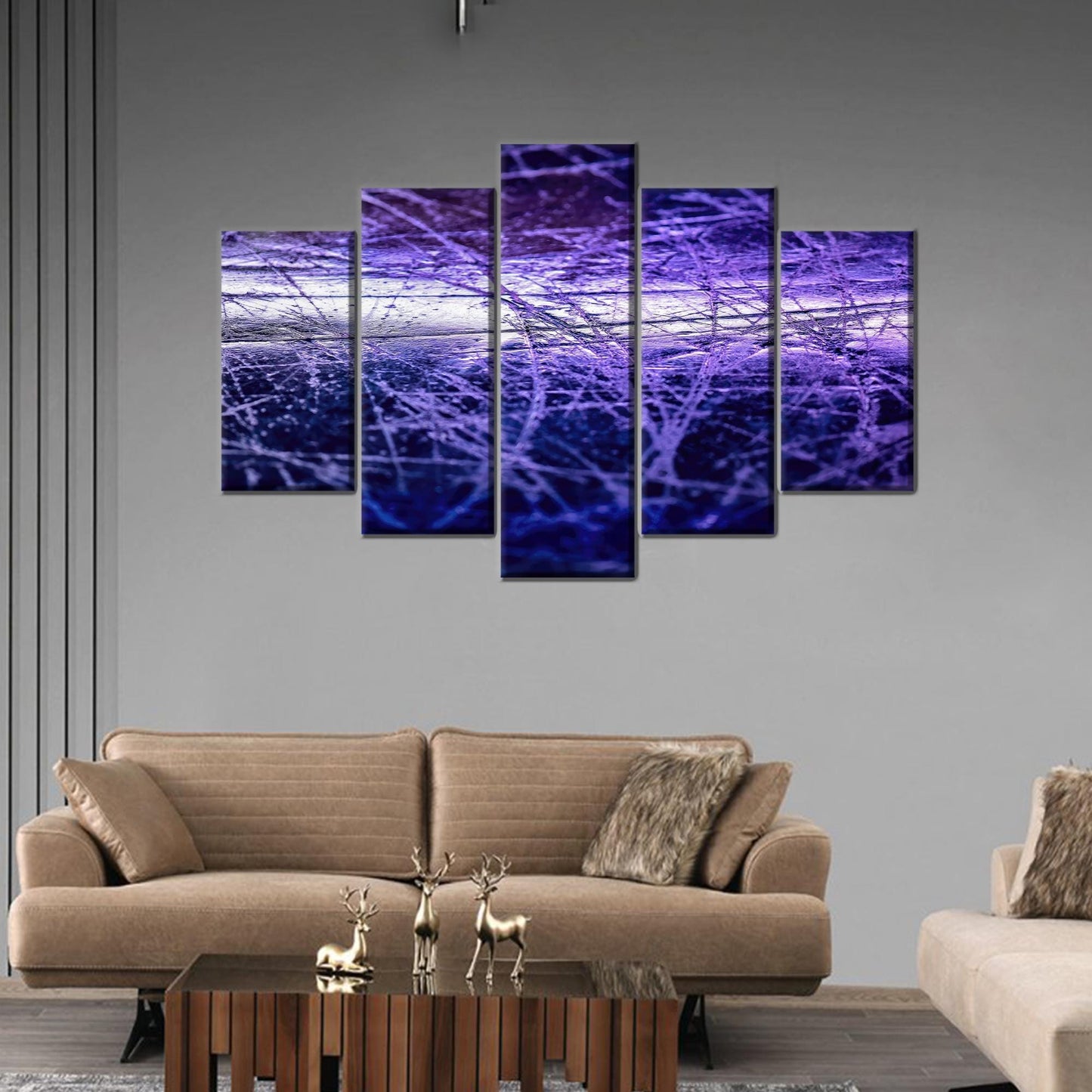 Abstract Purple Canvas Print