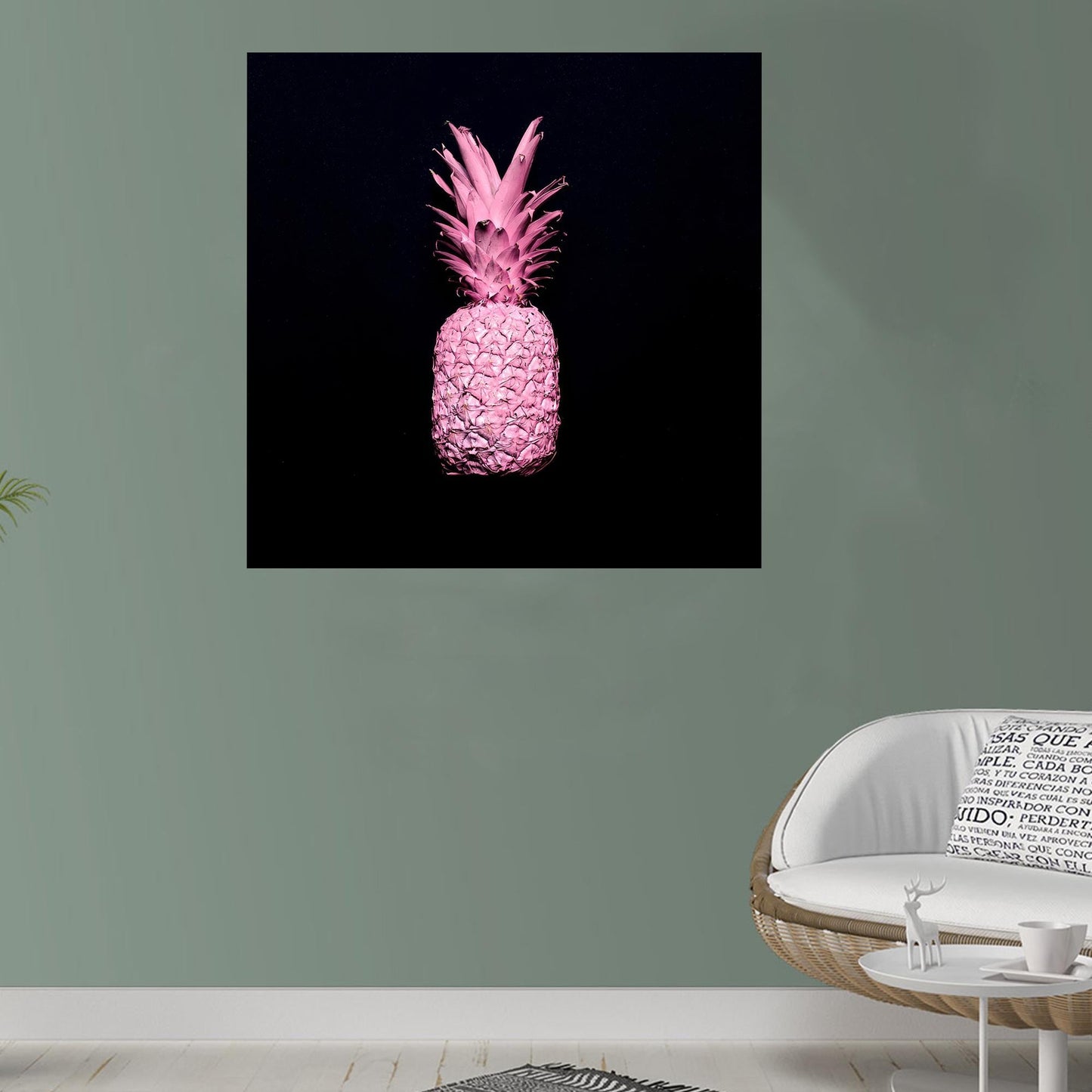 Pink Pineapple Canvas Print