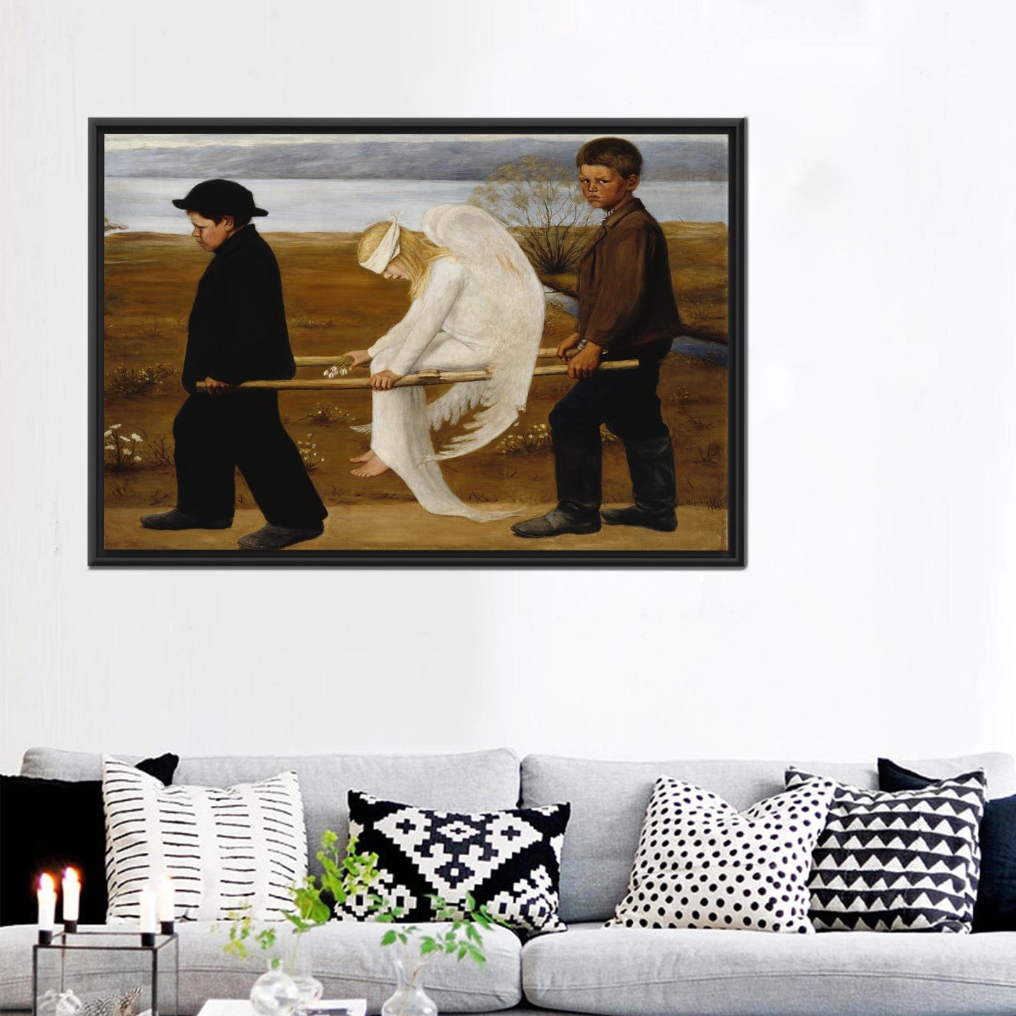 Hugo Simberg Wounded Angel Bedroom Canvas Print