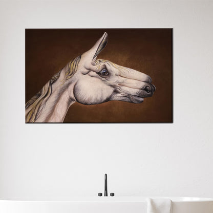 Surreal Horse 3D Abstract Canvas Print