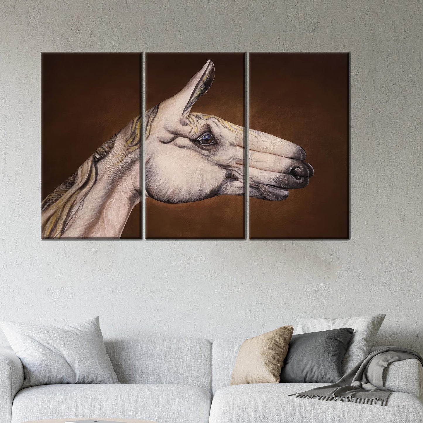 Surreal Horse 3D Abstract Canvas Print