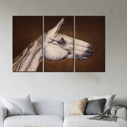 Surreal Horse 3D Abstract Canvas Print