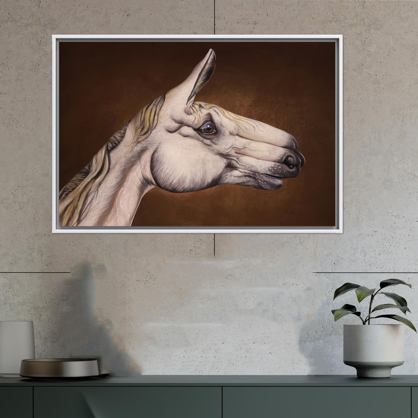 Surreal Horse 3D Abstract Canvas Print