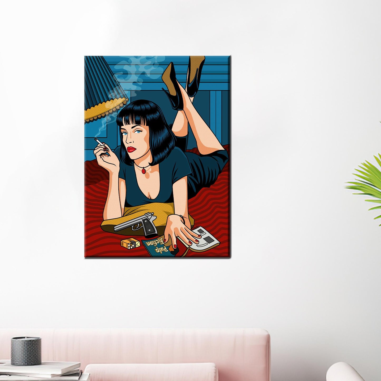 Comic Style Woman Canvas Print
