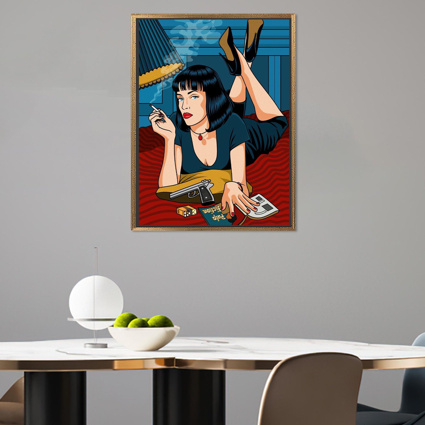 Comic Style Woman Canvas Print