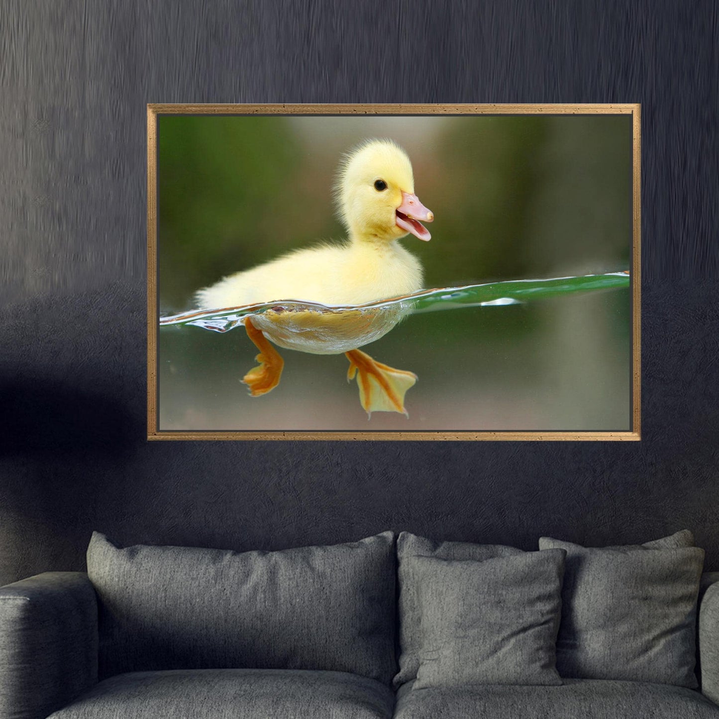Modern Printed Canvas: Cute Baby Duck Artwork for Personalized Teacher Gift