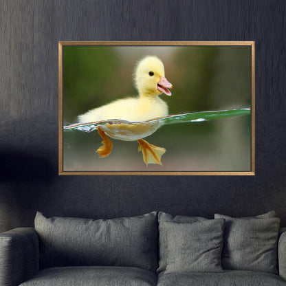 Modern Printed Canvas: Cute Baby Duck Artwork for Personalized Teacher Gift
