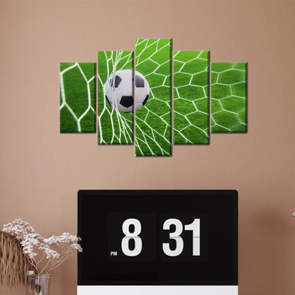 Minimalist Bedroom Soccer Boys' Rooms Canvas Print