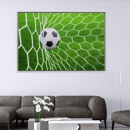 Minimalist Bedroom Soccer Boys' Rooms Canvas Print