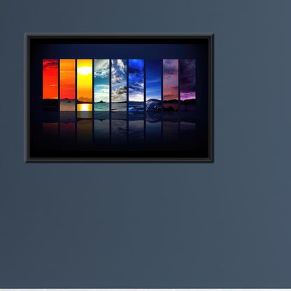 Nature Landscape Vibrant Colors Seasons Canvas Print