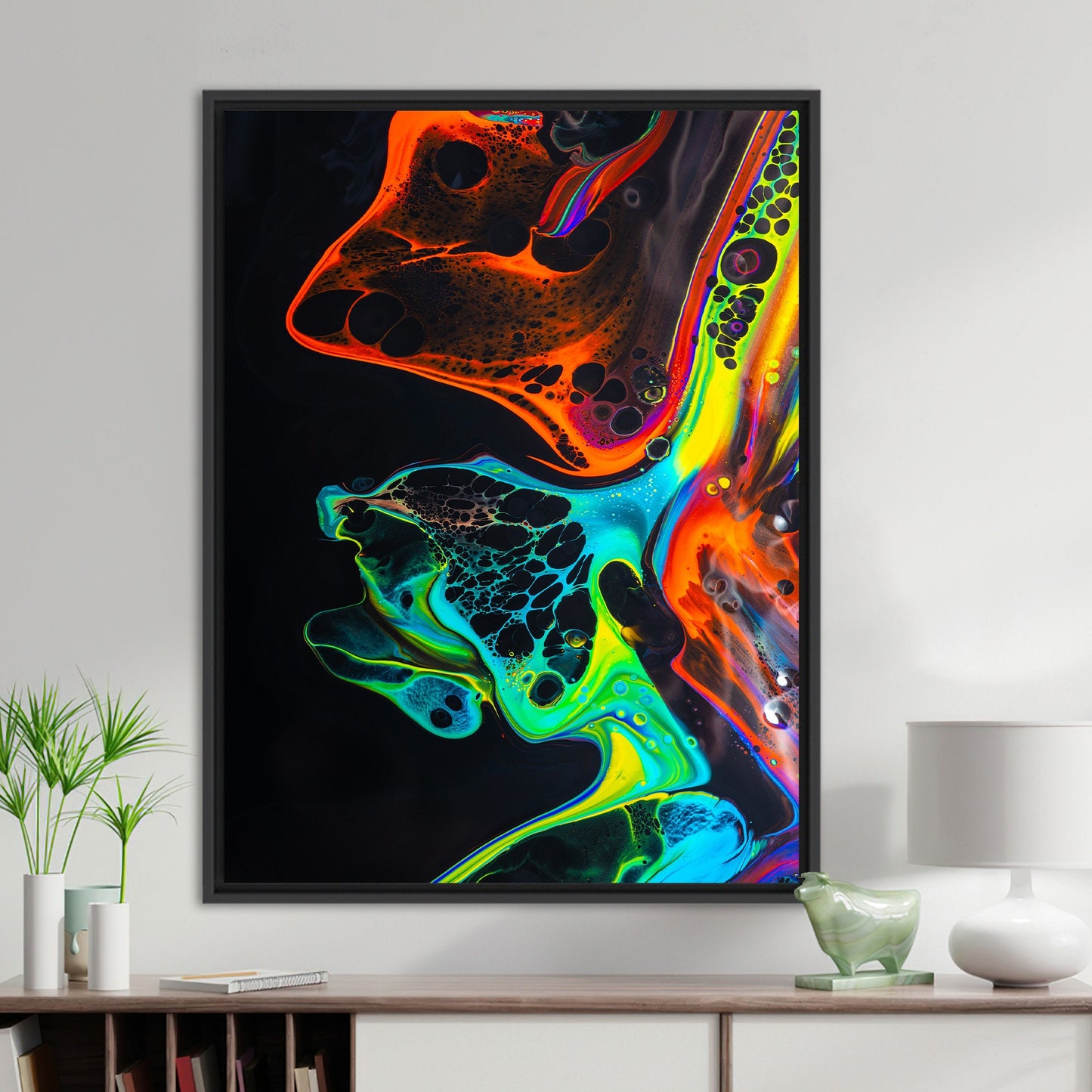 Black Abstract Canvas Print