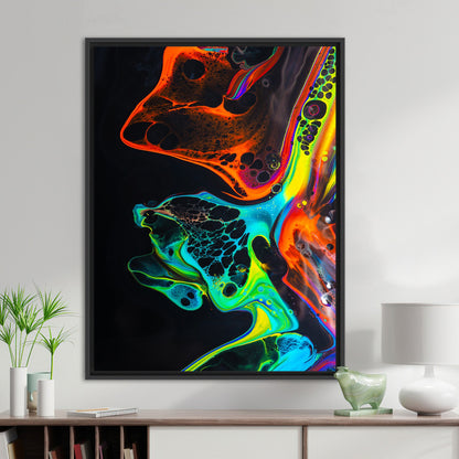 Black Abstract Canvas Print