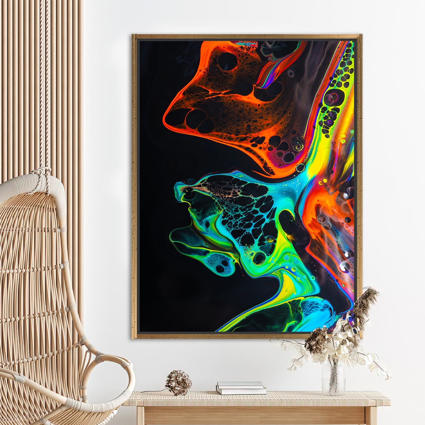 Black Abstract Canvas Print