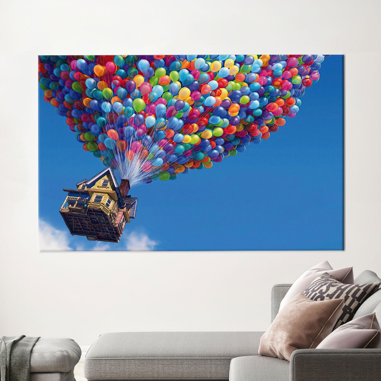 Disney Up Colorful Balloons Air Canvas Print