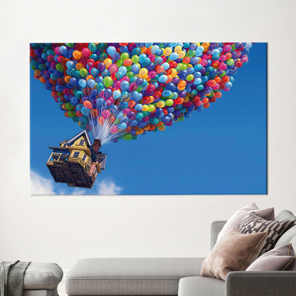 Disney Up Colorful Balloons Air Canvas Print