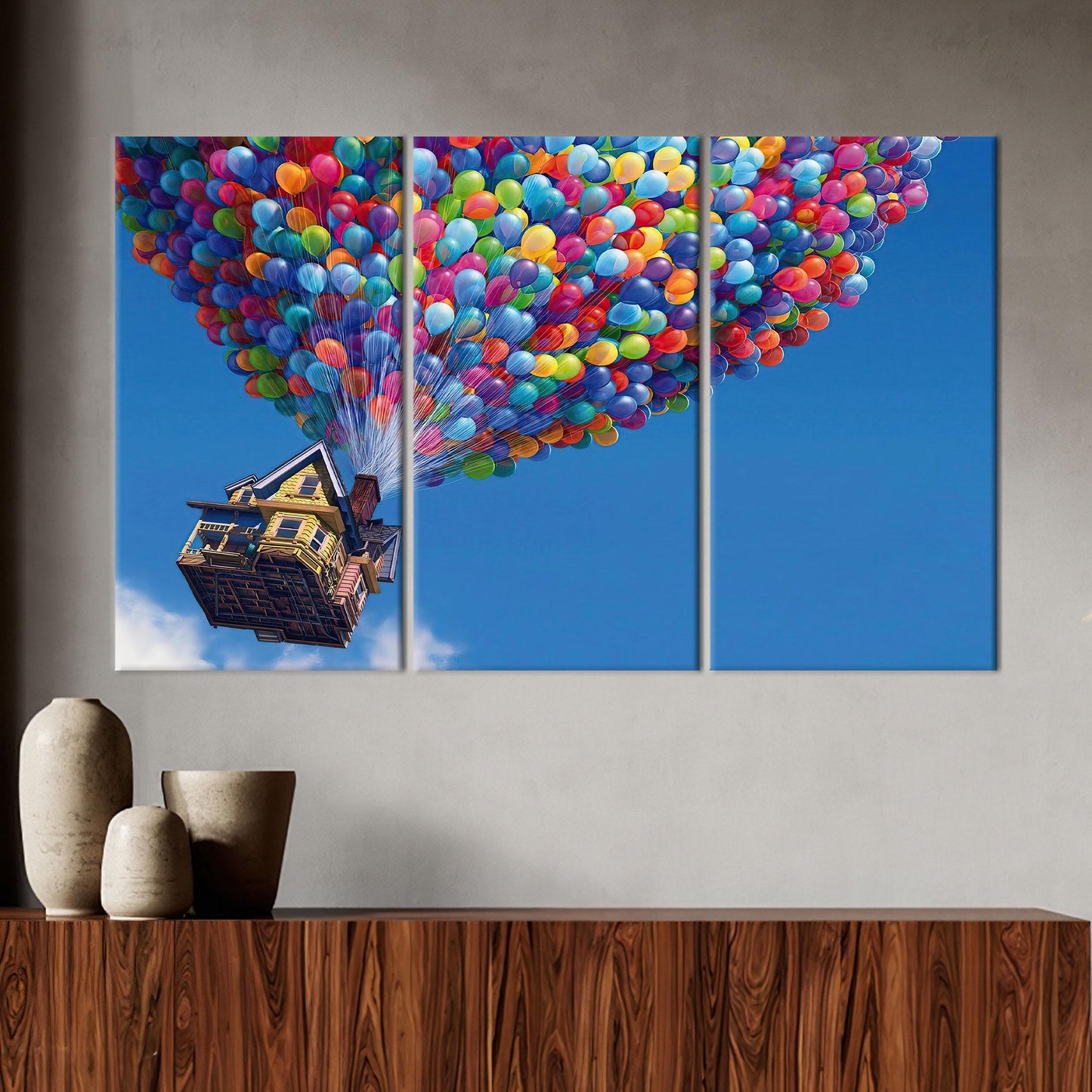 Disney Up Colorful Balloons Air Canvas Print