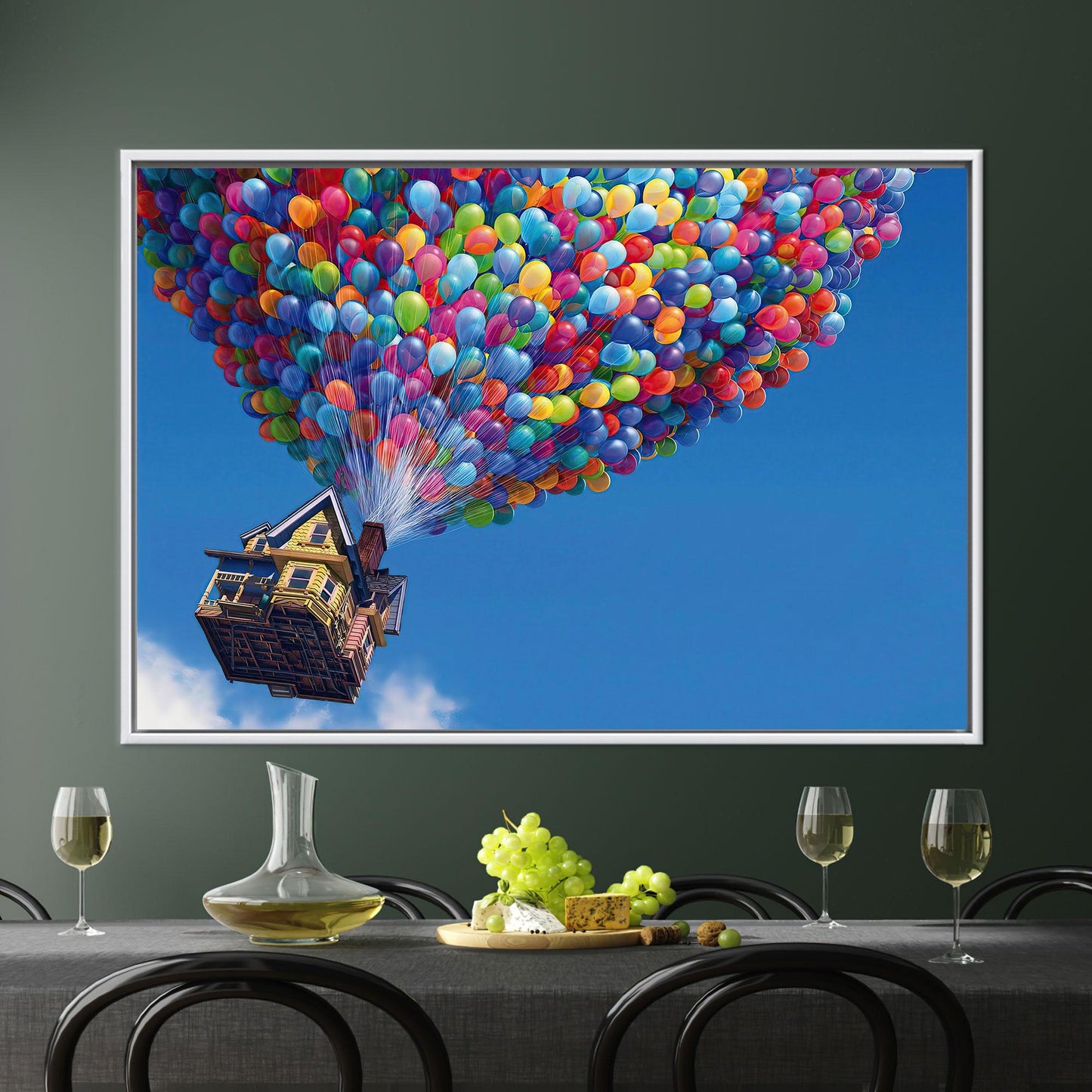 Disney Up Colorful Balloons Air Canvas Print