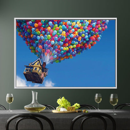 Disney Up Colorful Balloons Air Canvas Print