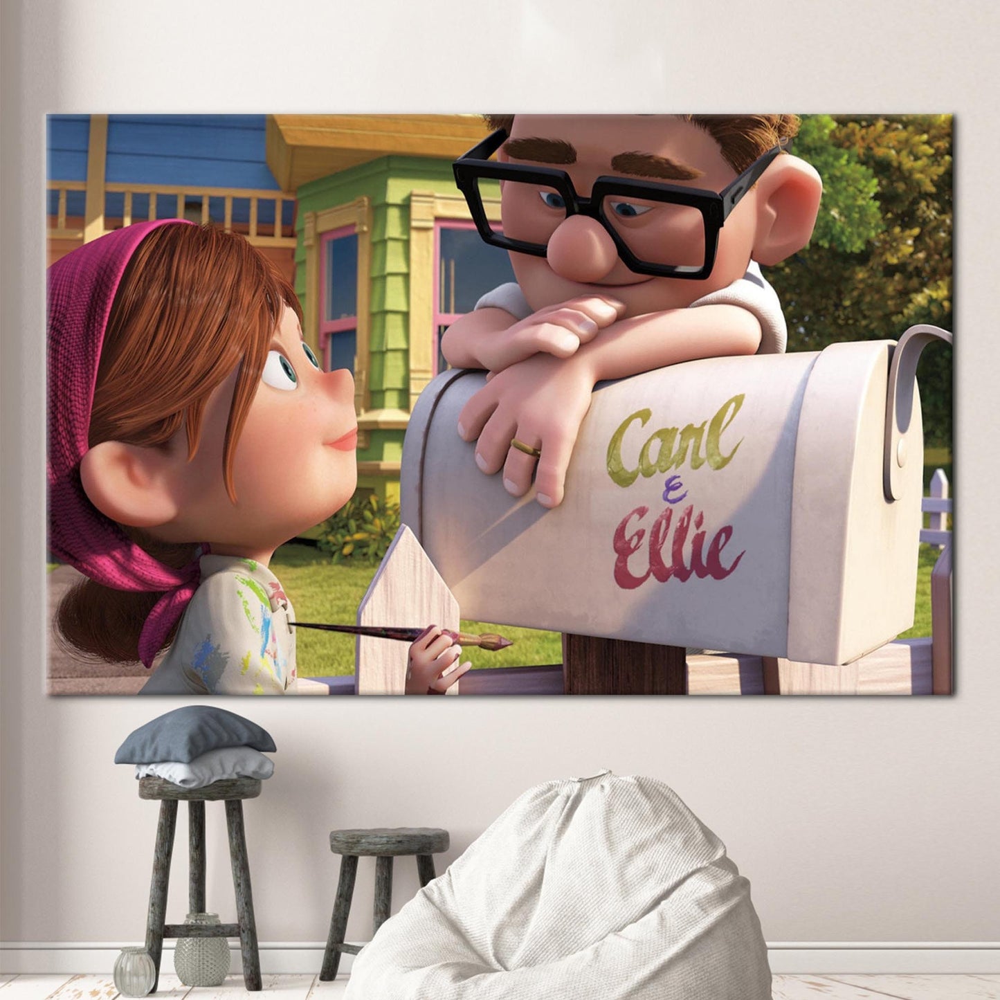 Love Carl and Ellie Air Canvas Print