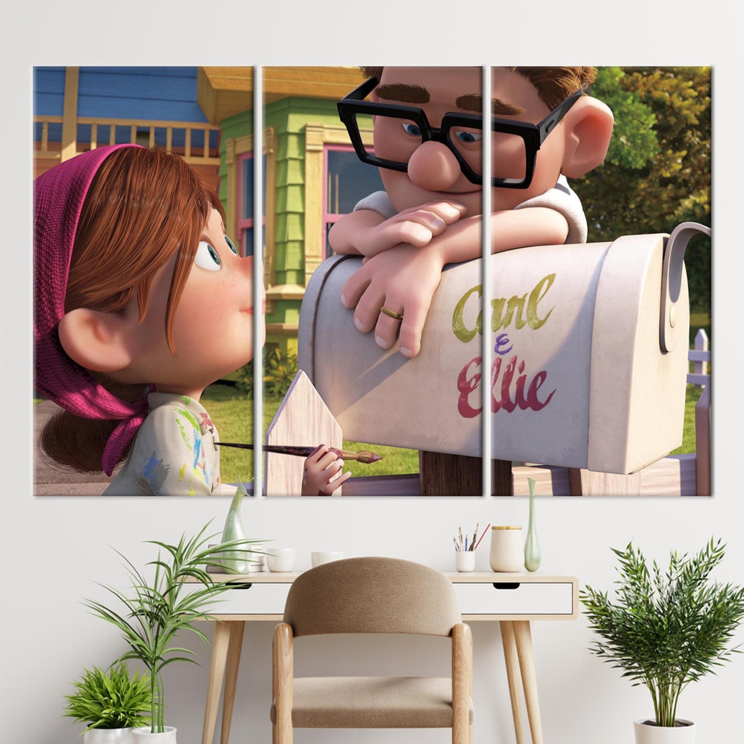 Love Carl and Ellie Air Canvas Print