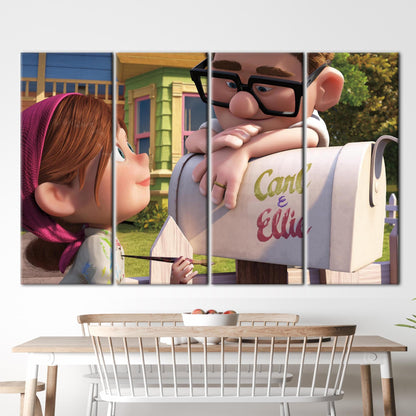 Love Carl and Ellie Air Canvas Print