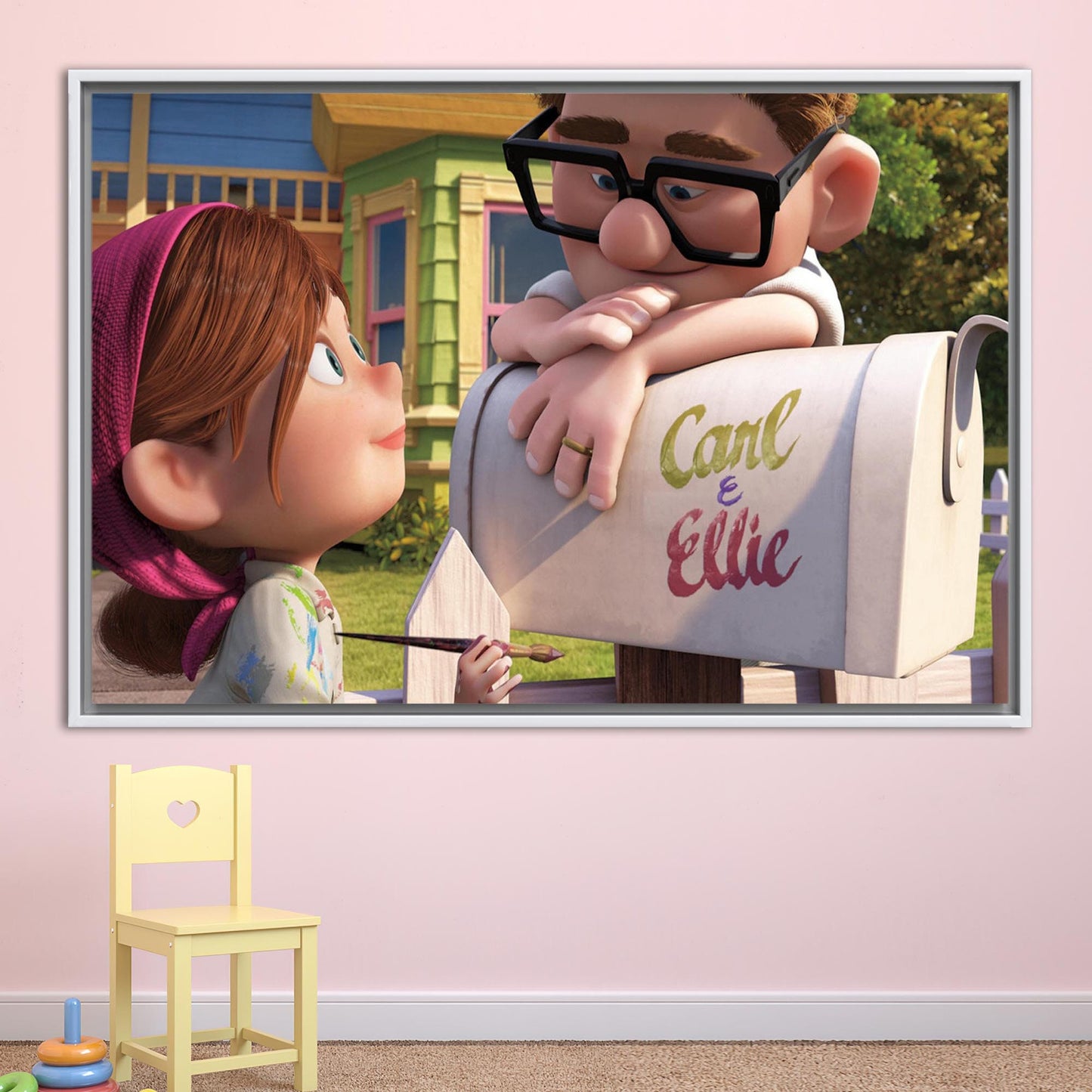 Love Carl and Ellie Air Canvas Print