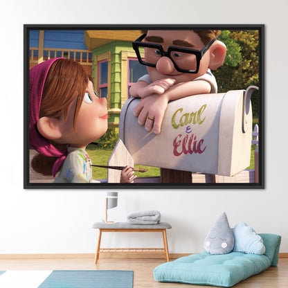 Love Carl and Ellie Air Canvas Print