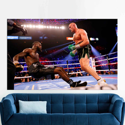 Deontay Wilder and Tyson Fury Canvas Print