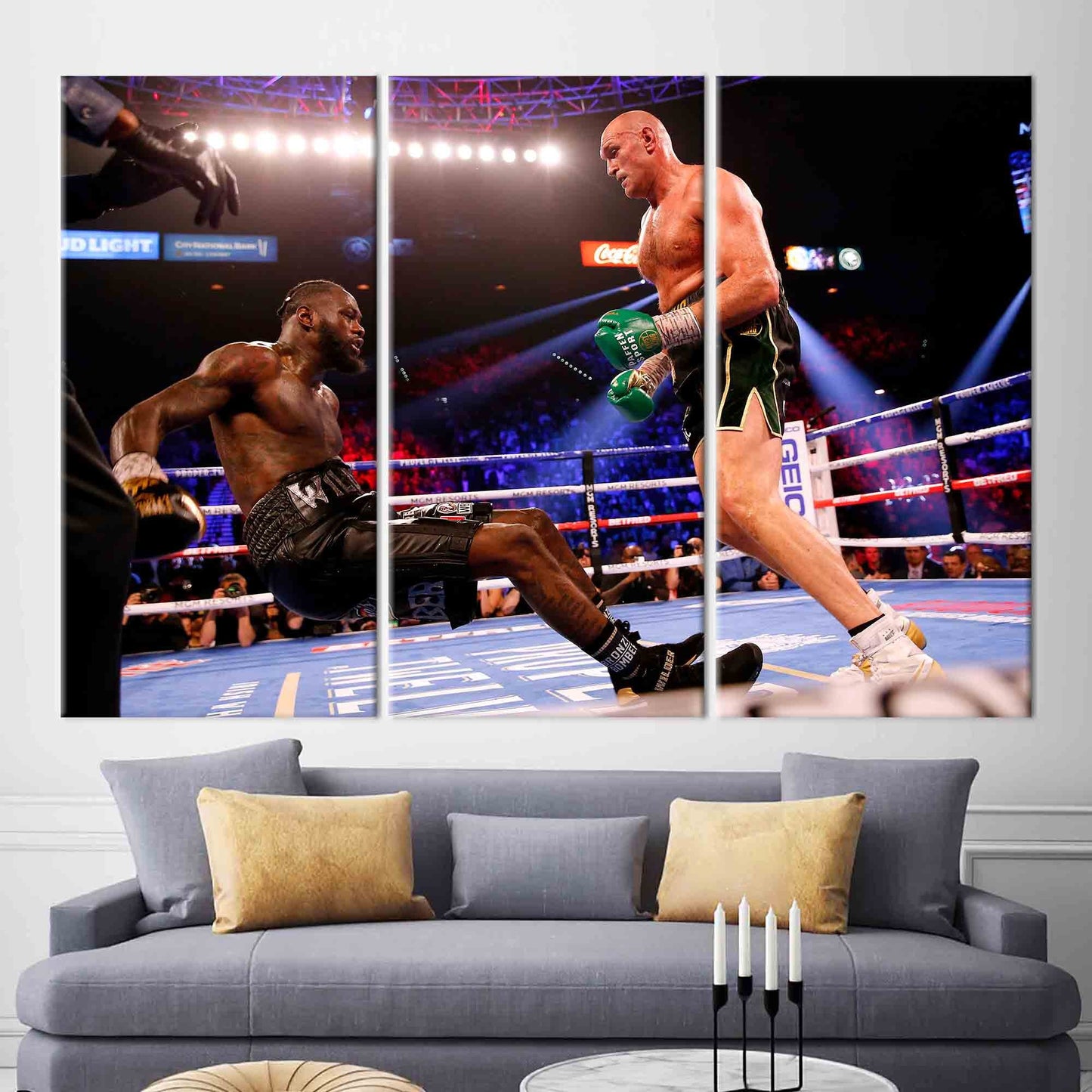 Deontay Wilder and Tyson Fury Canvas Print