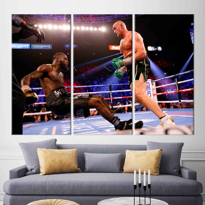 Deontay Wilder and Tyson Fury Canvas Print