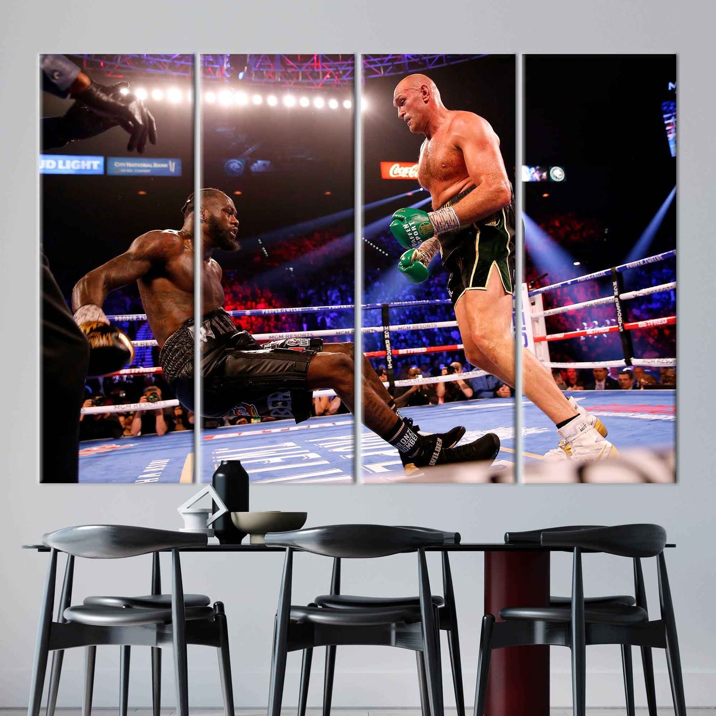 Deontay Wilder and Tyson Fury Canvas Print