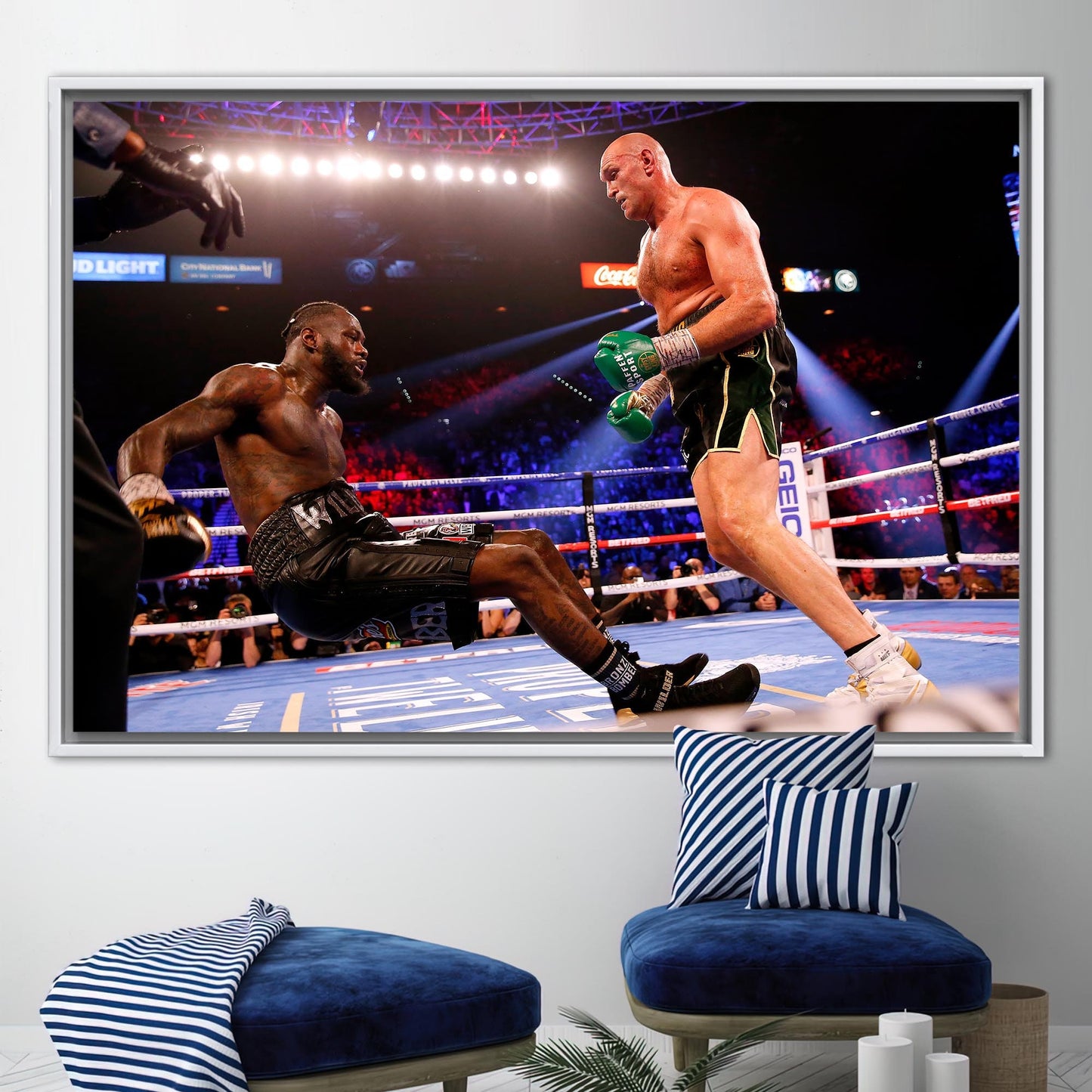 Deontay Wilder and Tyson Fury Canvas Print