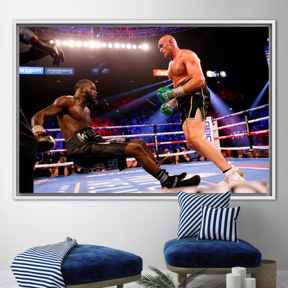 Deontay Wilder and Tyson Fury Canvas Print