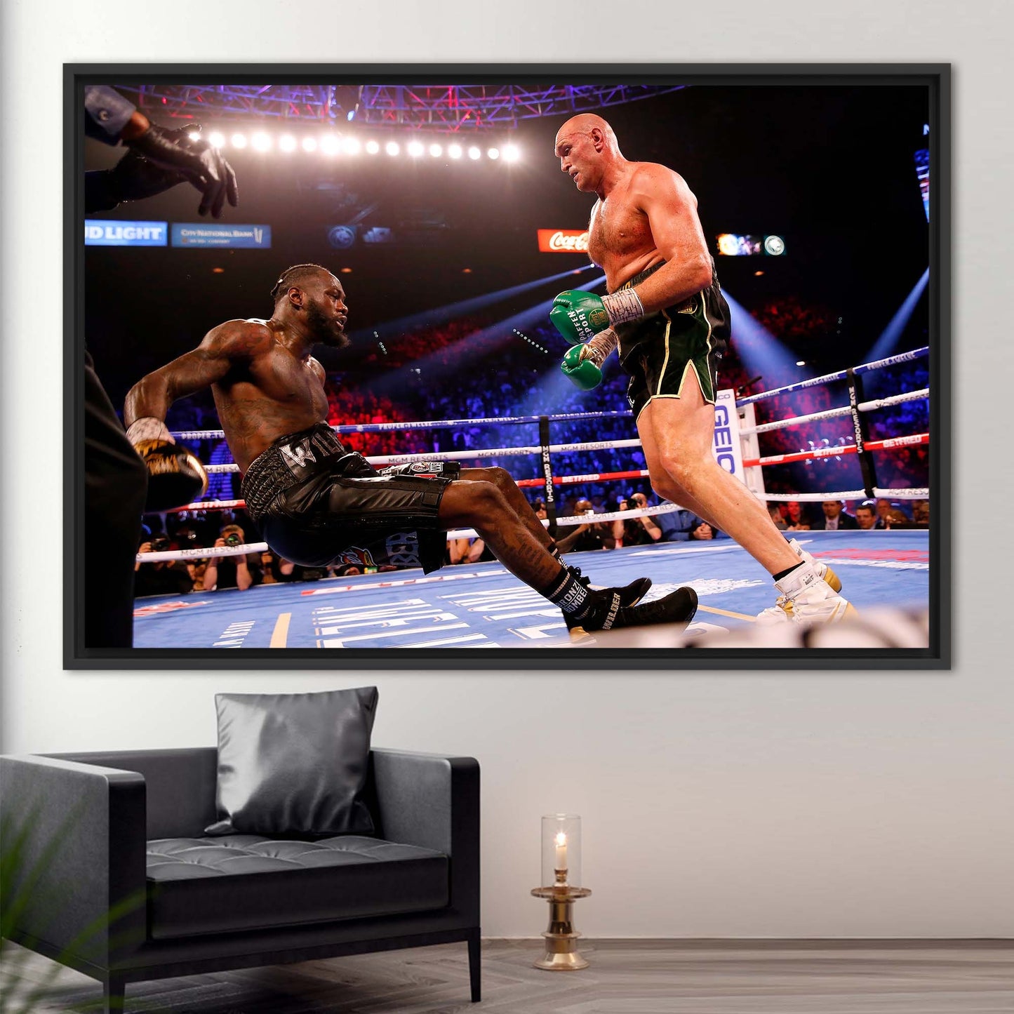 Deontay Wilder and Tyson Fury Canvas Print