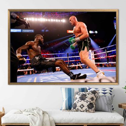 Deontay Wilder and Tyson Fury Canvas Print