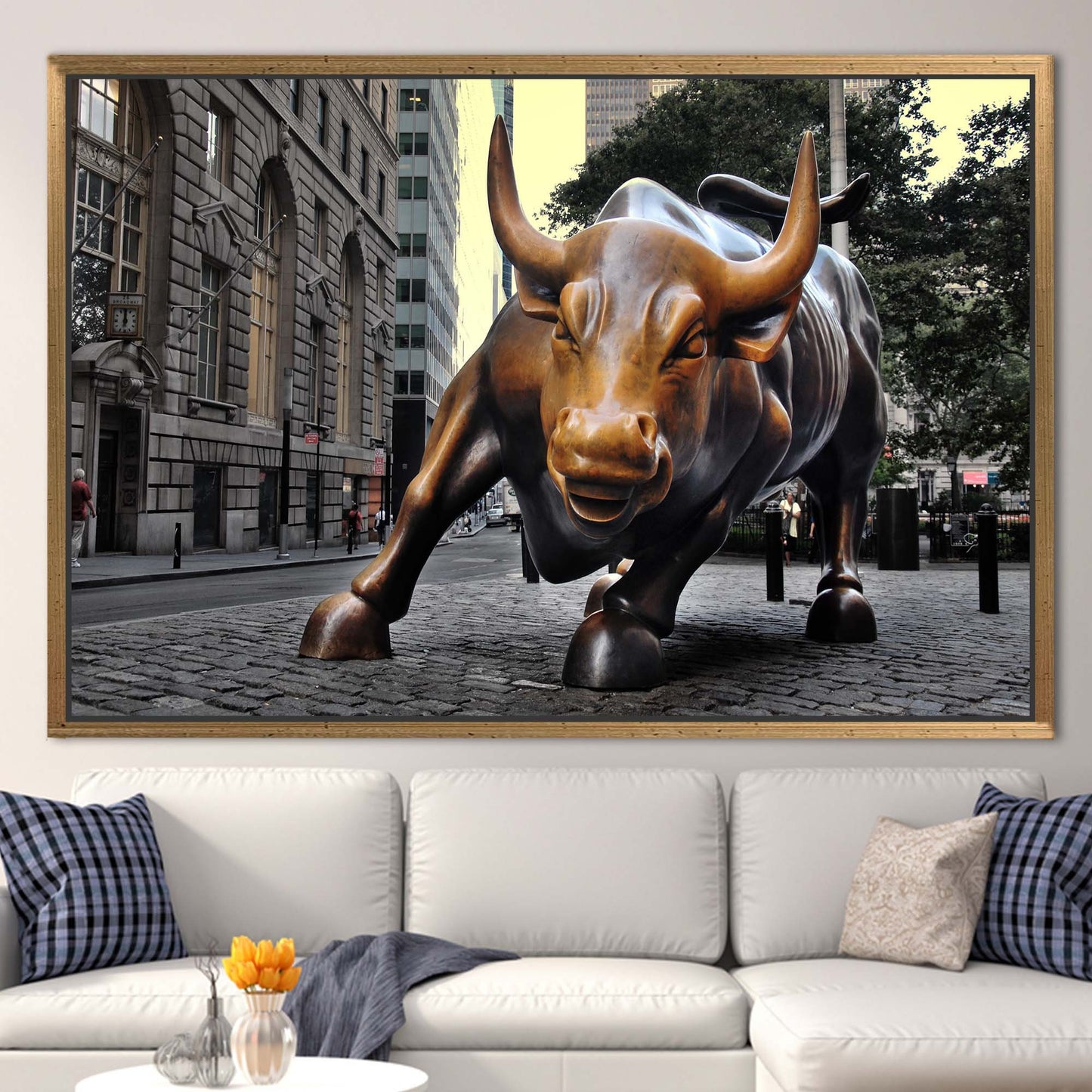 Charging Bull New York Street Canvas Print