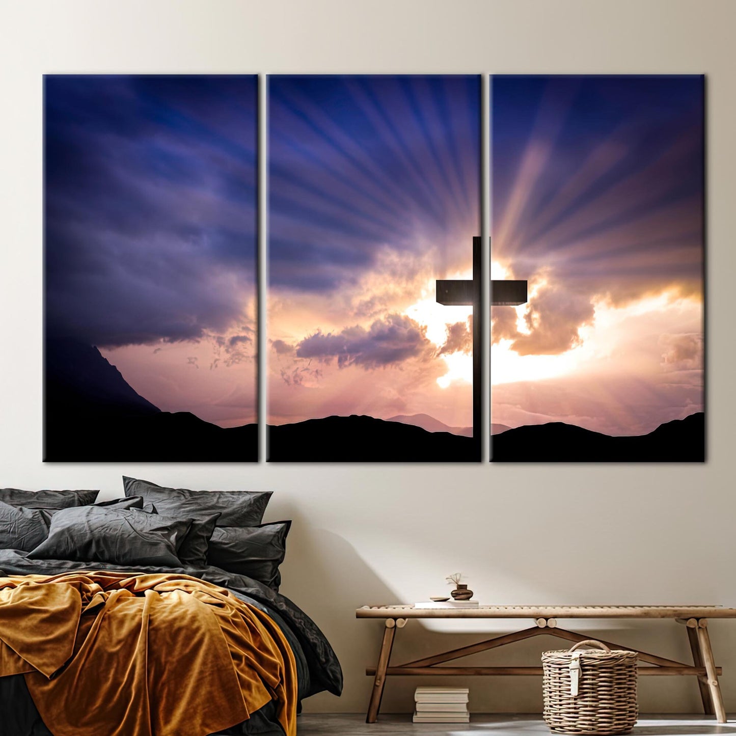 Christian Cross Jesus Christ Resurrection Canvas Print