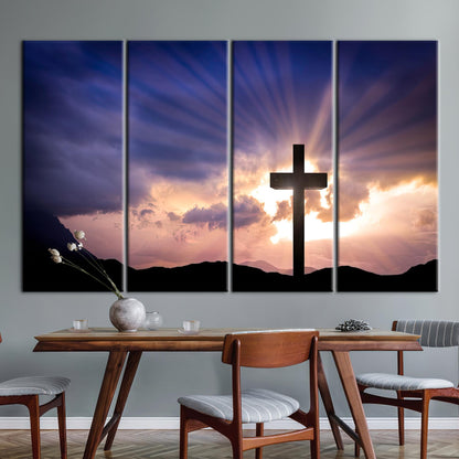Christian Cross Jesus Christ Resurrection Canvas Print