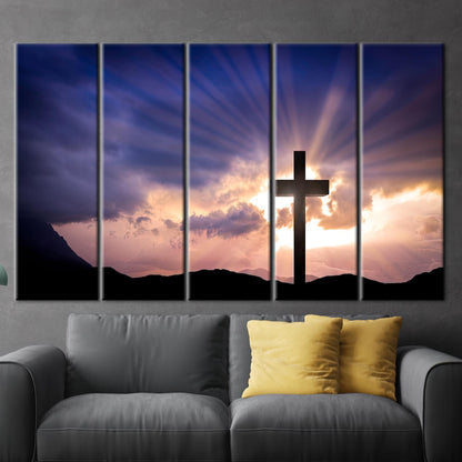 Christian Cross Jesus Christ Resurrection Canvas Print