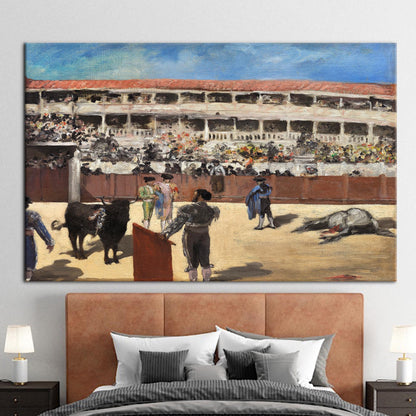 Spanish Bullfighting Arena Matador Canvas Print