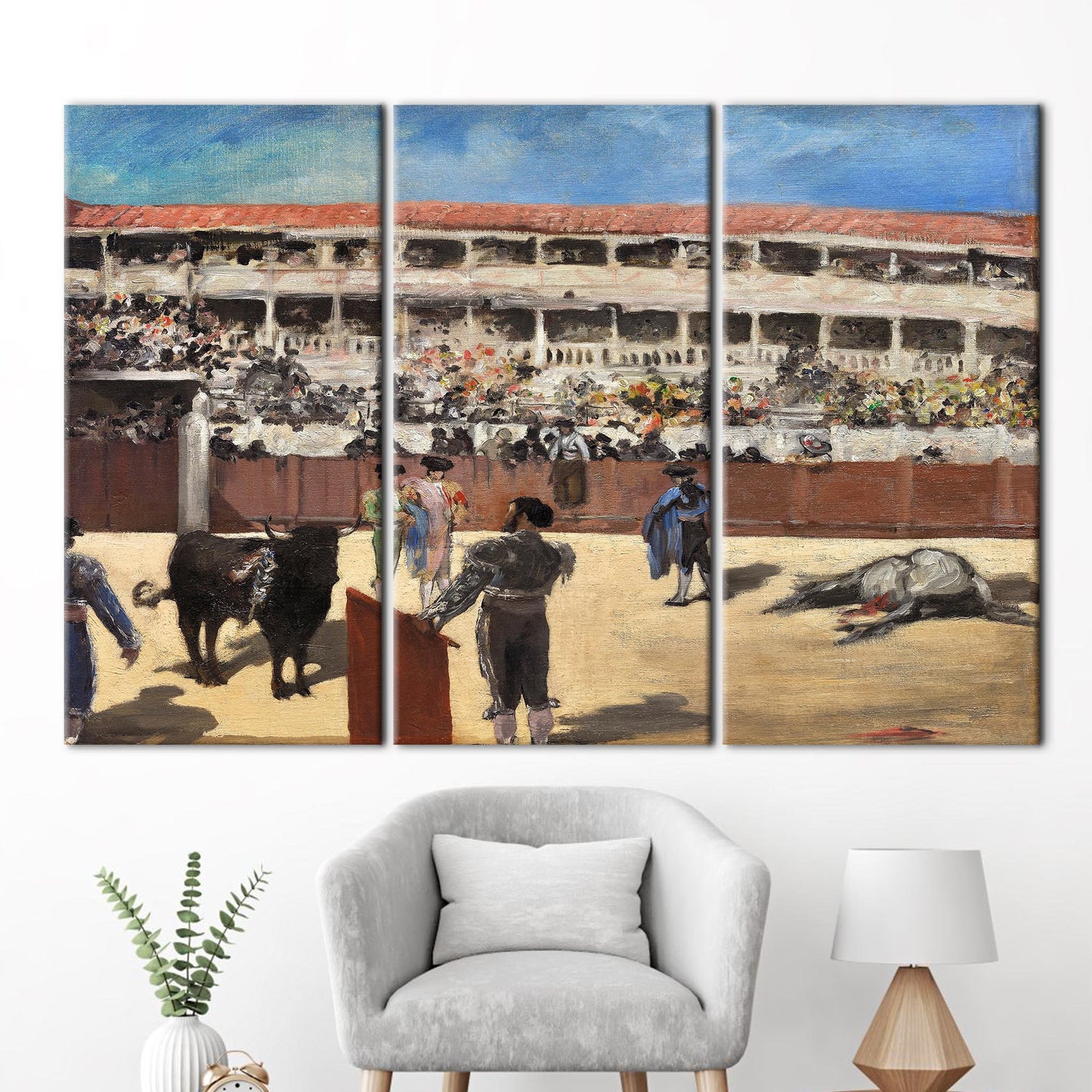 Spanish Bullfighting Arena Matador Canvas Print