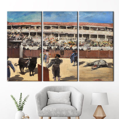 Spanish Bullfighting Arena Matador Canvas Print
