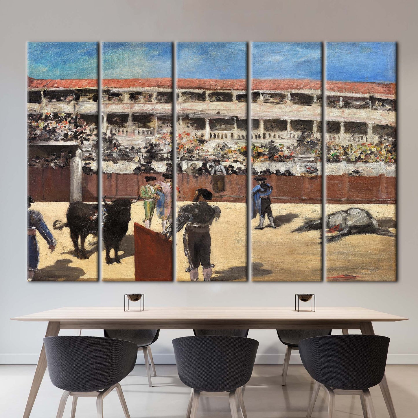 Spanish Bullfighting Arena Matador Canvas Print