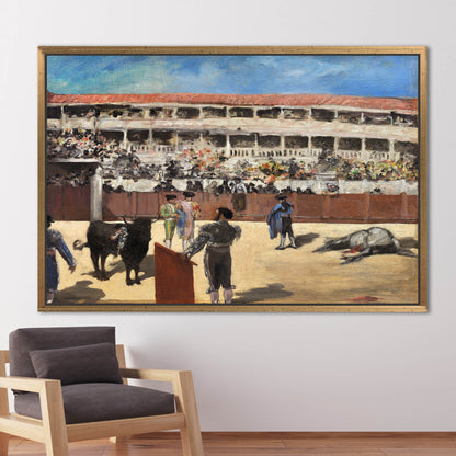 Spanish Bullfighting Arena Matador Canvas Print