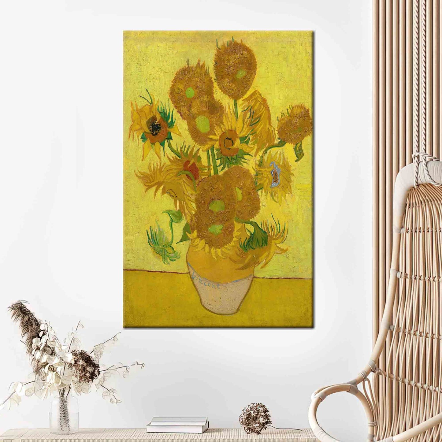 Sunflowers Van Gogh Flower Canvas Print