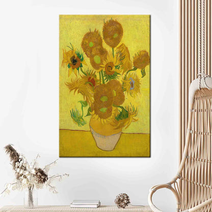 Sunflowers Van Gogh Flower Canvas Print