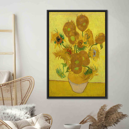 Sunflowers Van Gogh Flower Canvas Print