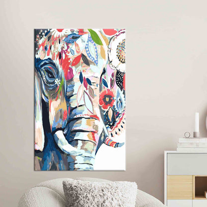 Colorful Elephant Canvas Print