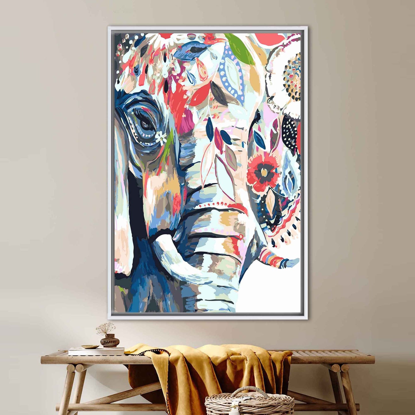 Colorful Elephant Canvas Print