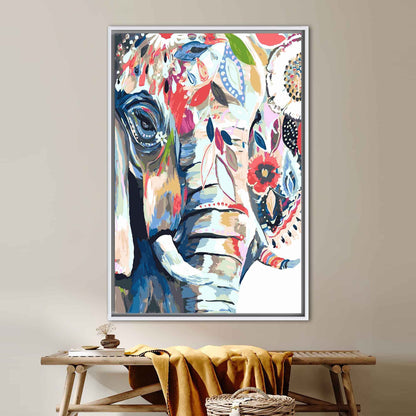 Colorful Elephant Canvas Print
